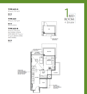 the-lake-garden-residences-yuan-ching-road-floor-plans-1-bedroom-plus-study-type-AS1-G-527sqft