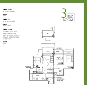 the-lake-garden-residences-yuan-ching-road-floor-plans-3-bedroom-type-C1-G-926sqft