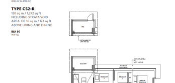 the-lake-garden-residences-yuan-ching-road-floor-plans-3-bedroom+study-type-CS2-G-1109sqft