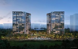 the-lake-garden-residences-yuan-ching-road-night-singapore