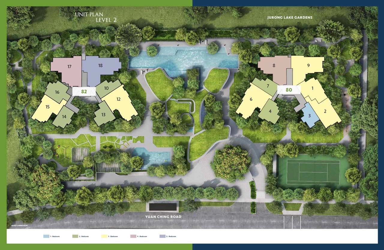 the-lake-garden-residences-yuan-ching-road-site-plan-level-2-singapore